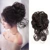 Синтетические растрепанные волосы, пучок, взлохмаченный зажим для парика, резинки для волос, наращивание, вьющиеся волнистые хвостики, заколки для волос, зажим для волос для женщин