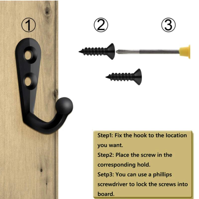 5/10/20 шт. винтажные крючки настенная вешалка изогнутая пряжка рог замок застежка крючок для деревянной шкатулки для украшений мебель домашний декор