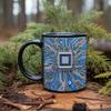 Circuit Board Pattern Ceramic Mug Engineer Designer Boyfriend Birthday Gift Water Cup Coffee Cup