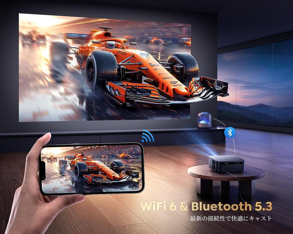 With Official Google TV Netflix Projector for Home Use 1000ASNI High Brightness Control Auto Focus Auto Keystone PUTRIMS K12 Projector HDMI ARC WiFi6