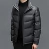 Large Size Men's Casual Sheepskin Down Jacket Warm Thickened Genuine Leather Jacket Men's Jacket Short Down Jacket