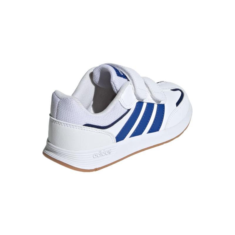 adidas TENSAUR Износостойкие низкие детские кроссовки для повседневной носки Белый/Королевский синий/Темно-синий Детские кроссовки JH9255