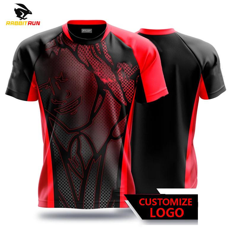 Мужская футболка Быстросохнущая футболка Игровая одежда для соревнований Футболки с коротким рукавом с принтом Дышащие спортивные топы для мальчиков