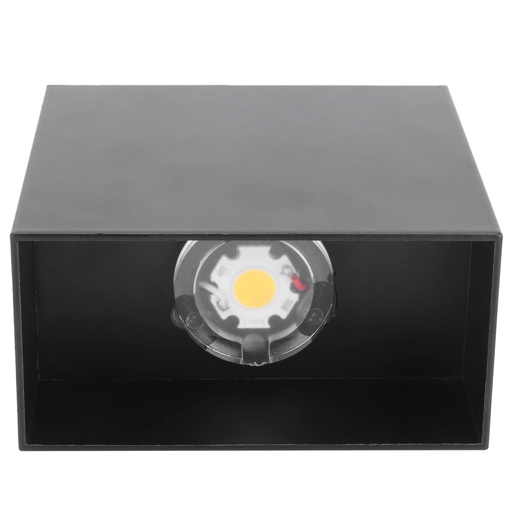 Светодиодный настенный светильник 7 Вт для внутреннего использования, квадратная лампа для спальни, прихожей, крыльца, балкона, украшения 100265 В(черный