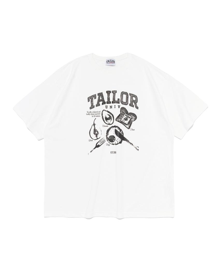 TAILOR STUDIO Футболка с графическим принтом Taylor Univ (белый)