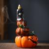 Resin Halloween Pumpkin Backflow Incense Burner Creative European Style Aromatherapy Burner Gift