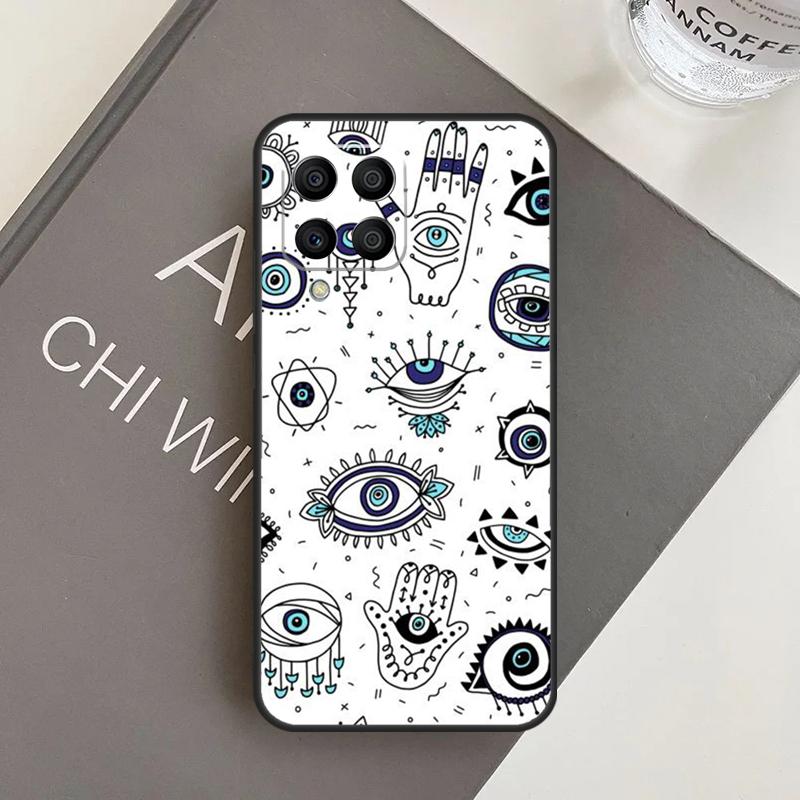 Чехол со принтом 'Счастливый глаз' и 'Синий сглаз' для Samsung Galaxy M20 M32 M52 M56 M06 M16 M36 M54 M34 M14 M35 M55 M15 M11 M31 M13 M53