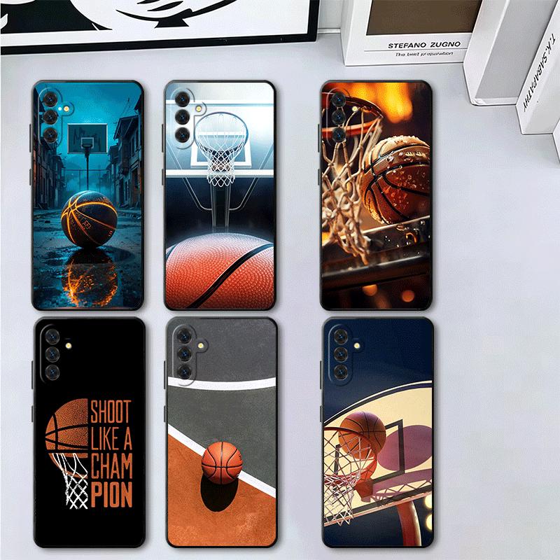 Basketball Basket Sports Soft Phone Case for Samsung A17 A37 A57 A16 A26 A36 A56 A15 A25 A35 A55 A14 A24 A34 A54 A13 A23 A33 A53