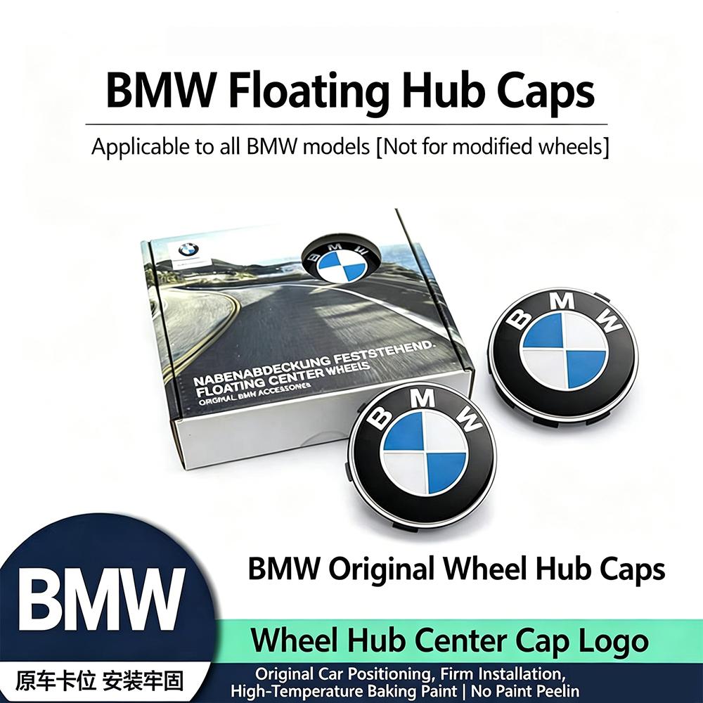 4pcs 56mm 68mm Car Floating Wheel Center Caps for BMW E36 E46 E90 E39 E60 F10 F30 X3 X5 X6 G20 G30 M3 M4 M5 M6 E70 E71 F15 F16 BZ5