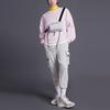 Li-Ning Свободная толстовка из серии Sports Fashion Series, топы унисекс, розовая AWDRH35-4