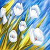 5D Diy Diamond Painting Tulip Diamond Embroidery Full Round Diamond Embroidery