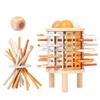 Kids Balance Tower Pick Up Wooden Sticks Social Board Game Logic Thinking Challenge Brain Game Math Count Intellectual Toy Gift