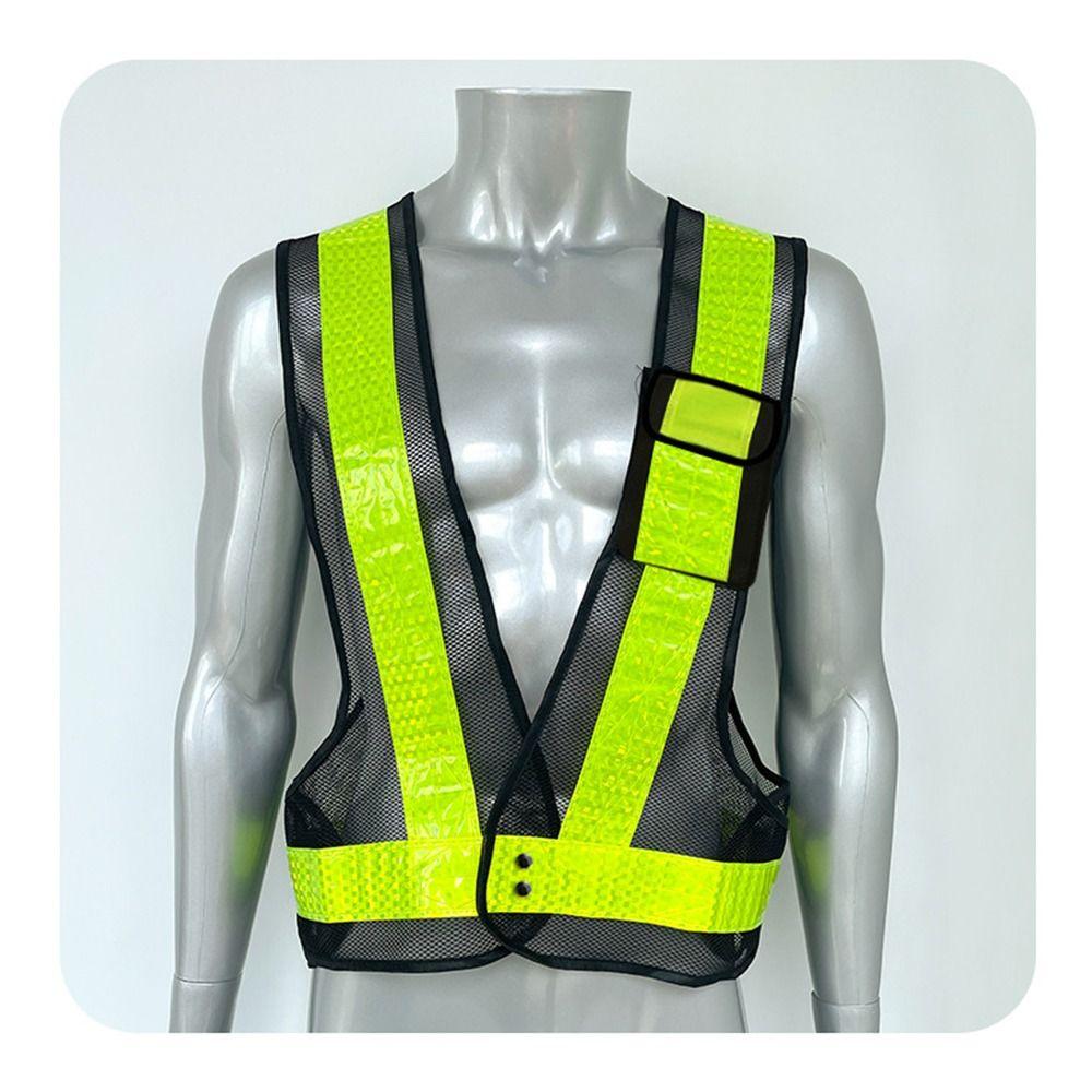V Shape Safety Vest Lattice Reflective Straps Work Safety Jacket Reflective Vest Traffic Duty