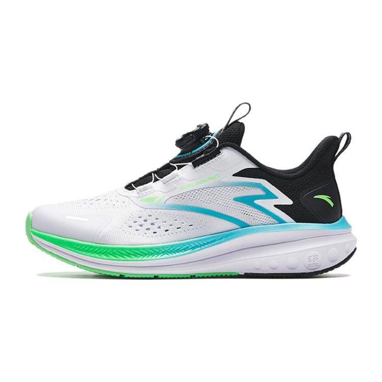 Anta Hailang Lite Mesh Professional Physical Test Wear Durable Breathable Low Top Kids Running Shoes Kids Sneaker Lake-Blue White Black 312325534H-2