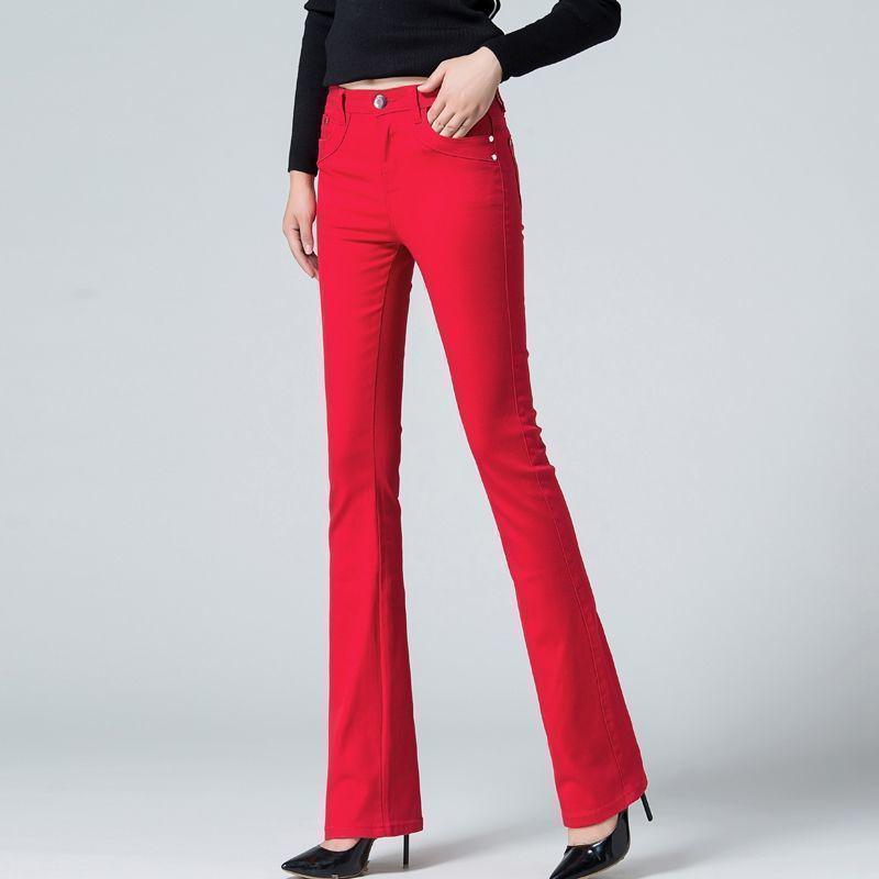 High-Waisted Light Blue Flared Jeans for Tall Women - Summer 2025 Slim-Fit Bell-Bottoms