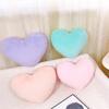 Plush Pillow Adorable Heart Shaped Cushion Soft Comfortable Fluffy Throw Pillow for Home Bedroom Decoration