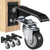 2,5-дюймовые выдвижные поворотные на 360° колеса 4 шт. Колеса для верстака Боковое крепление Регулируемые понижающие колеса для столов
