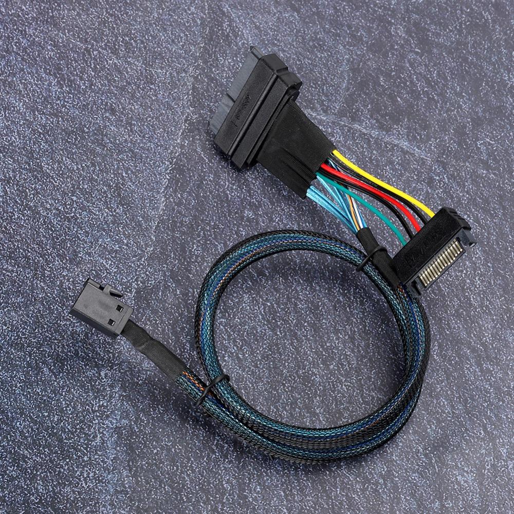 50cm SFF8643 to SFF8639 Cable High Speed Server Connector Cable Mini SAS Cable  Mini Server Setup