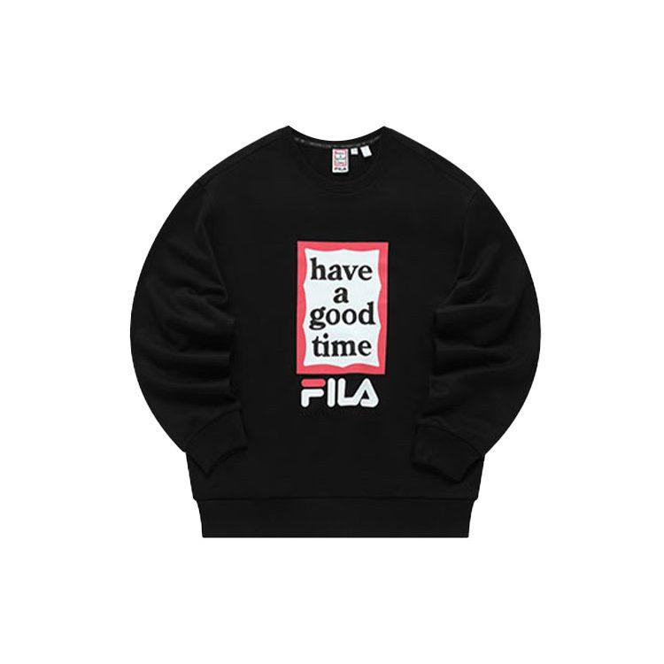 Fila Коллекция Have A Good Time Свитшоты Унисекс Черный Круглый вырез Средний F11U149204F-BK