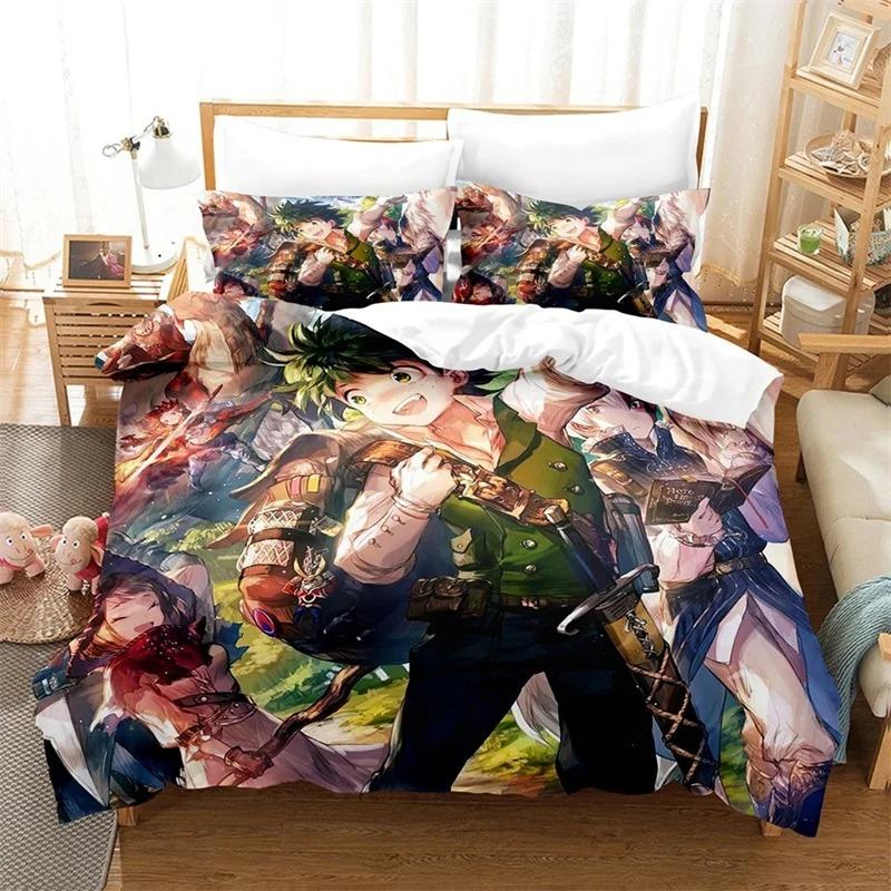 My hero academia Комплект постельного белья Single Twin Full Queen King Size Todoroki Комплект постельного белья Aldult Kid Bedroom Duvetcover Sets 3D Print