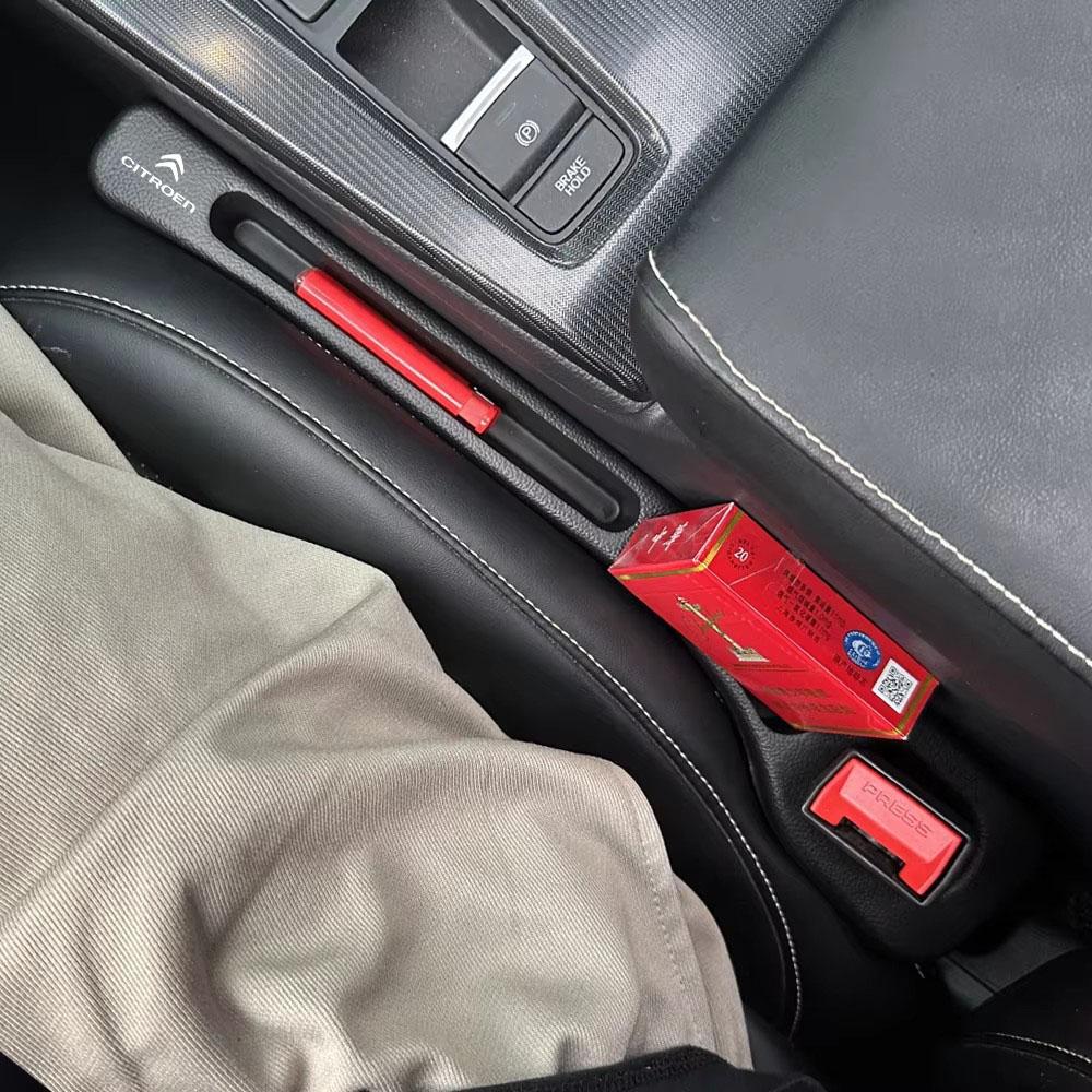 SJCQ6 2Pcs Car Seat Gap Filler Side Seam Plug Strip Leak-proof Filling Strip For Citroen C3 C5 C5X C4 e-C4 X e-C3 C-Elysee Berlingo