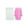 Angel Embossed Cylinder Silicone Candle Mould For Resin Casting Making Candle Soap Chocolate Wedding Home Decoration