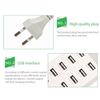 10 Ports USB Station Power Adapter Fast Charging Phone Tablet Camera Charger Hub