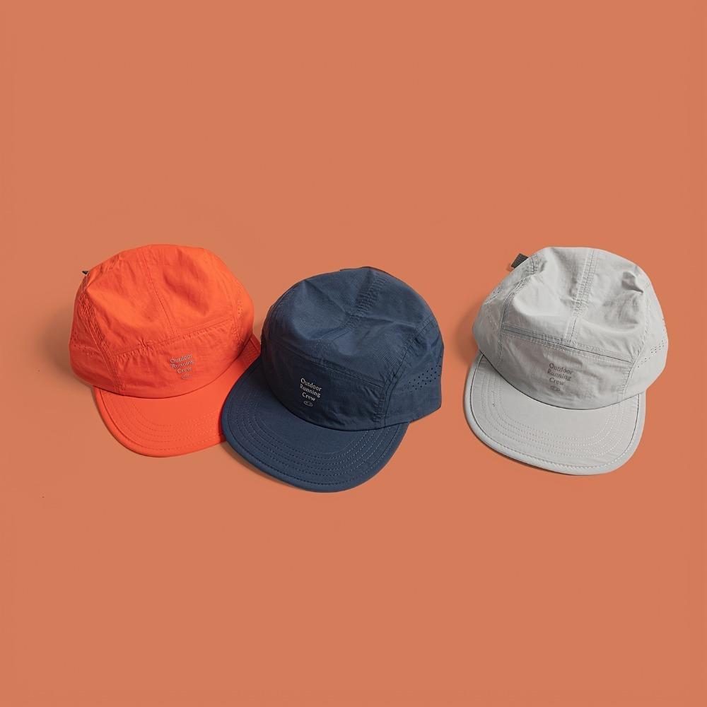 American Retro Color-Blocked Quick-Drying Hat Unisex Summer Lightweight And Breathable Peaked Cap Outdoor Sunshade Baseball Caps