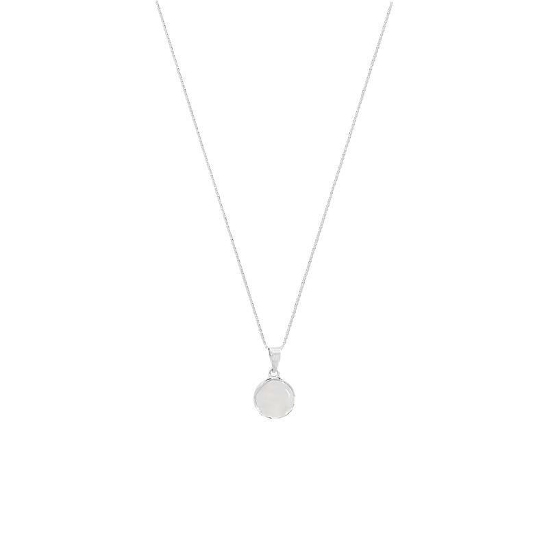 White Chalcedony & Moonstone Choker Necklace - Elegant Design for Women