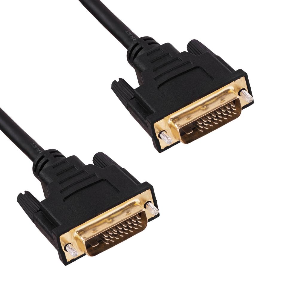 Kabel DVI - DVI 24+1 Akyga AK-AV-06 Przewód do monitor Dual Link 4K Full HD 1.8m