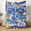 Chelsea Fc Football Player Personalized Text Blanket Gift Personalized Blanket Ultra-Soft Suitable for Bed Chair Living Room Bedding All-Season Use
