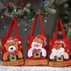 1-20PCS Christmas Tote Bags Snowman Reindeer Santa Claus Gift Bags for Kids Candy Storage Bags Xmas Party Holiday Decor Supplies
