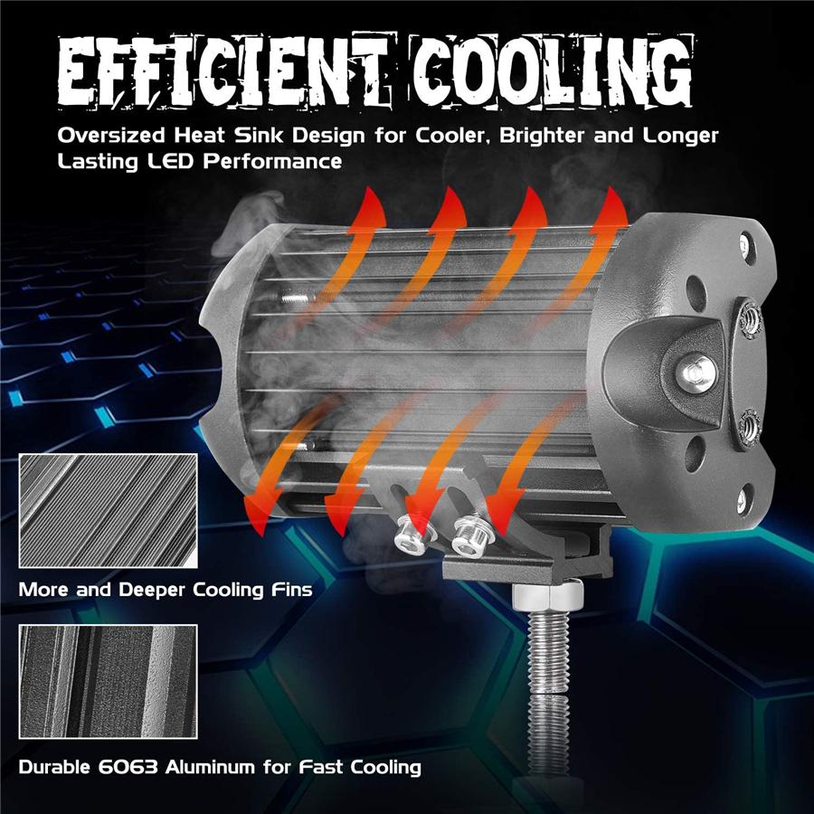 2 шт. 5 дюймов 260 Вт 26000 лм светодиодная балка точечный заливающий комбинированный луч внедорожный свет для вождения светодиодные кубики светодиодный рабочий свет противотуманные фары