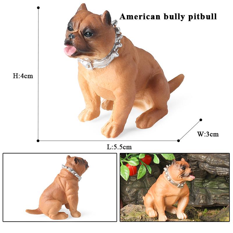 Oenux Модель Животных Собака Бульдог Корги Сиба-ину Хаски Мопс Шнауцер Чихуахуа Щенок Фигурки ПВХ Милая Коллекция Игрушка Подарок для Ребенка