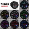 Dynoracing 2'' 52mm Dual Display 0-30 IN.HG Vacuum Gauge 7 Colors Led Vacuum Meter with Stepper Motor Car Meter