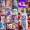 Lovely Kitty Personality DIY Full Drill Diamond Decorative Painting