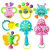 Set Rattle Newborn Baby Early Education Handbell Fancy Musical 7pcs Toys