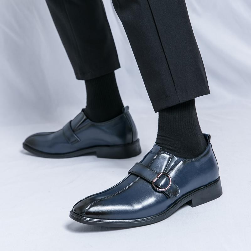 Fashion Leather Shoes Man Casual Loafers Luxury Design Slip On Male Dress Shoes Leisure Style Big Size Good Wear-resistant Sole
