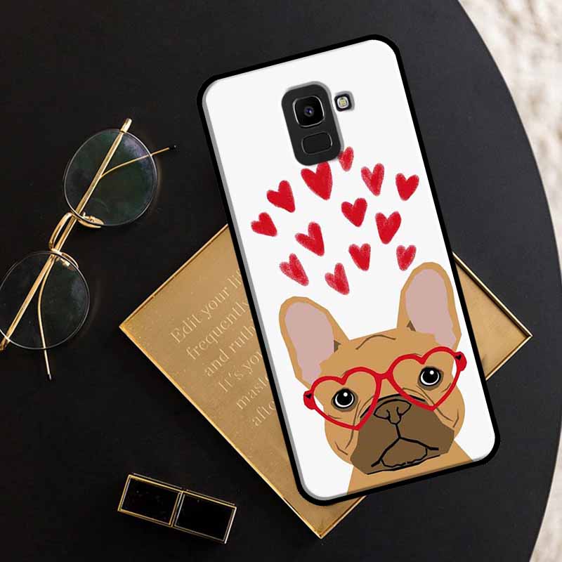 Чехол с французским бульдогом для Samsung Galaxy A8 A6 Plus 2018 J1 J3 J5 J7 2016 A3 A5 2017 A9 J4 J6 J8 2018
