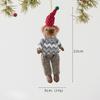 Christmas tree pendant cute bear doll pendant plush doll Christmas ornament