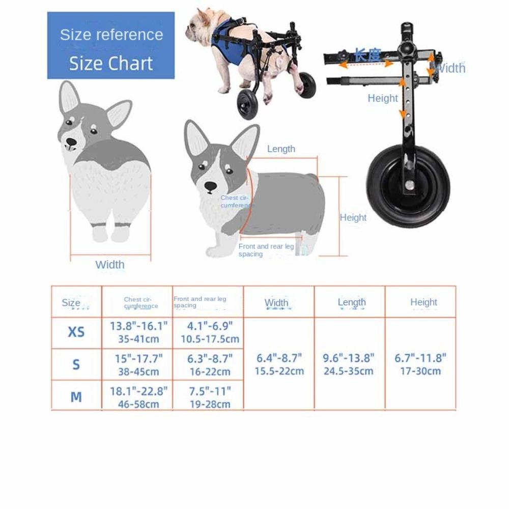 Регулируемая регулируемая инвалидная коляска для собак S/M/L ноги реабилитационный поезд помощь при передвижении тележка для домашних животных