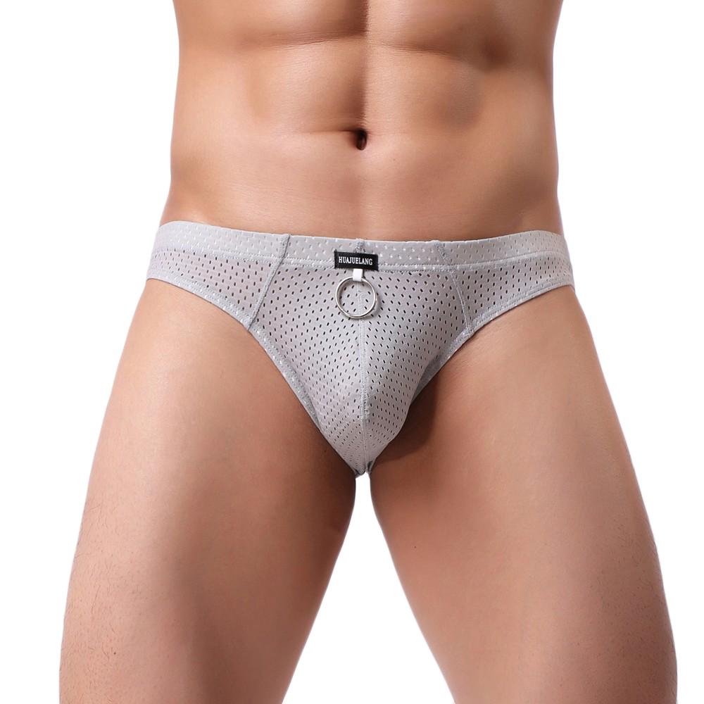 Модное мужское сексуальное сетчатое нижнее белье, спортивные дышащие шорты, трусы-боксеры 