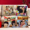 Bobs-Burgers Anmie Cushion Cover Inches Farmhouse Decor Home Throw Pillow Covers For Couch Decorations