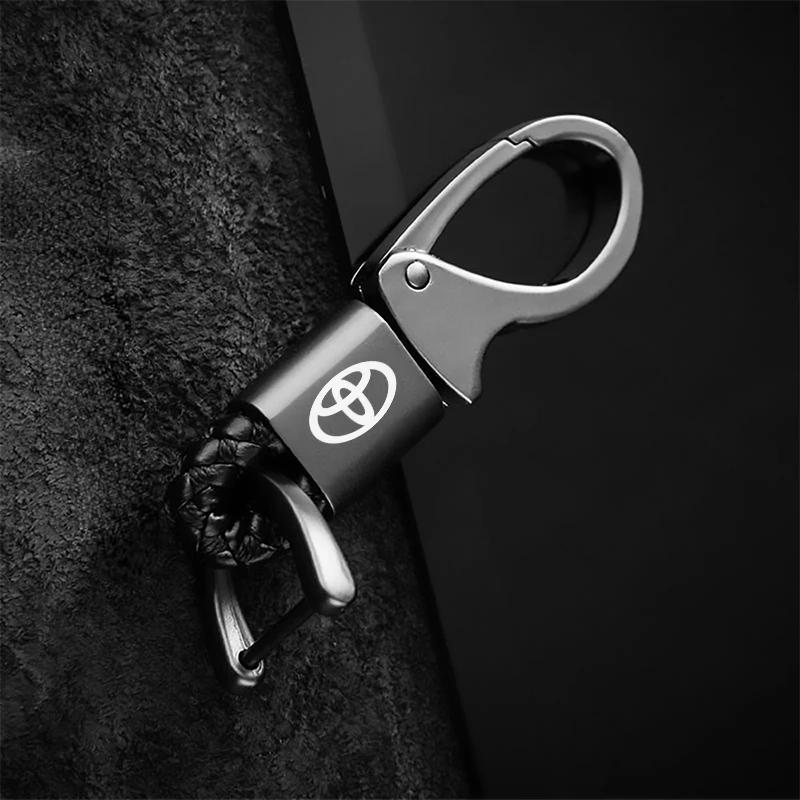Simple creative trendy keychain for men women waist keychain For Toyota C-hr Rav4 Hilux Prius Avensis Auris Corolla