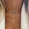 Lucky Double Layers Zircon Evil Eye Necklaces for Women Men Chain Turkish Eye Pendant Necklace Party Jewelry Gift