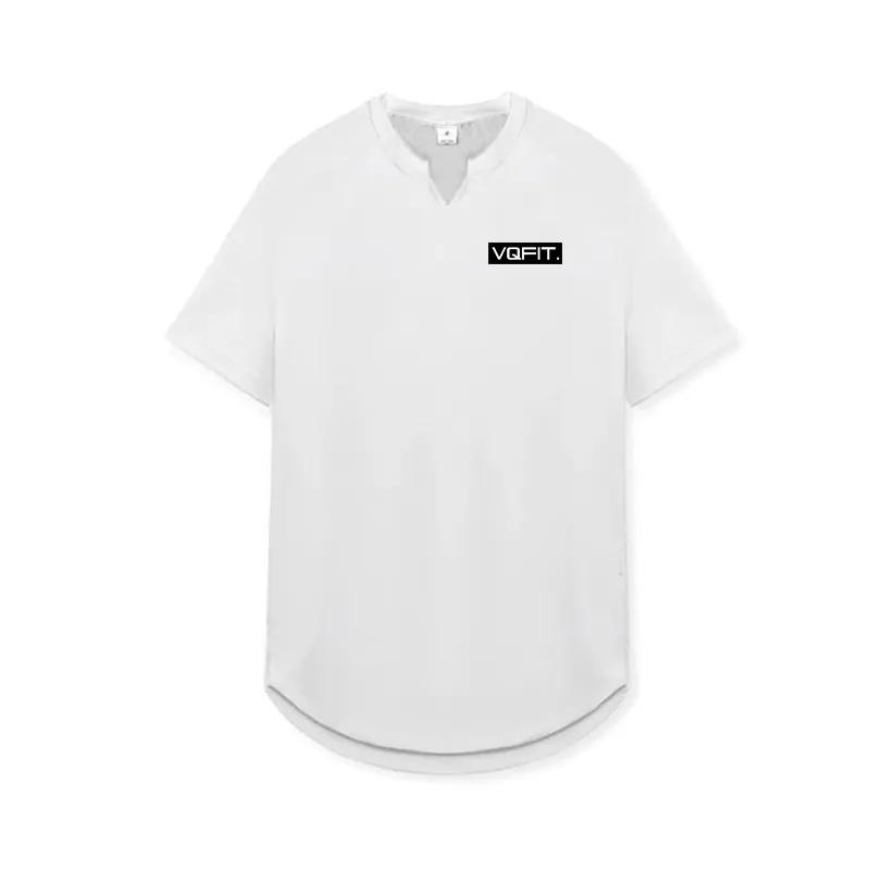 Muscleguys Удобные дышащие мужские спортивные футболки для фитнеса, летняя повседневная одежда для бега на открытом воздухе, мягкая и бесследная