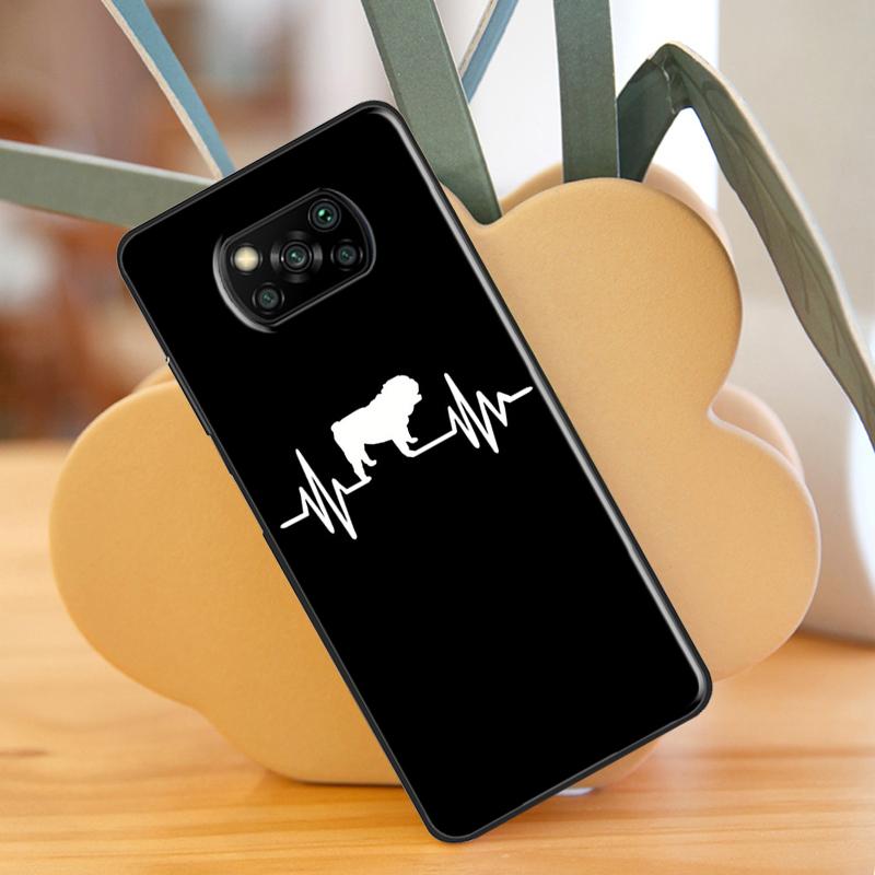 English Bulldog Heartbeat для POCO X3 Pro X3 GT F3 M3 M4 Pro чехол для Xiaomi Mi 11 Lite Mi 11T Pro 10T задняя крышка