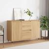 VidaXL Buffet, Sideboard with Legs, Storage Cabinet, Living Room Organizer, Interior, Oak 827199