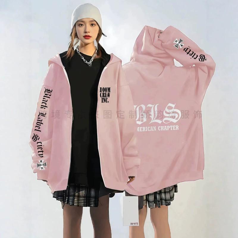 Street Style Doom Crew Inc Hoodie Dark Biker Loose Unisex Black