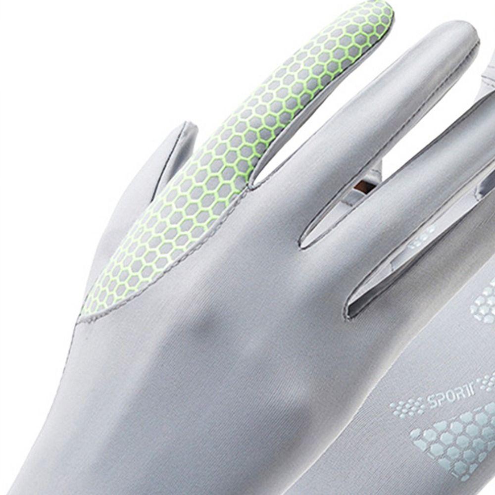 Эластичные перчатки для защиты от солнца, тонкие перчатки для езды на велосипеде, модные солнцезащитные перчатки для бега и спорта